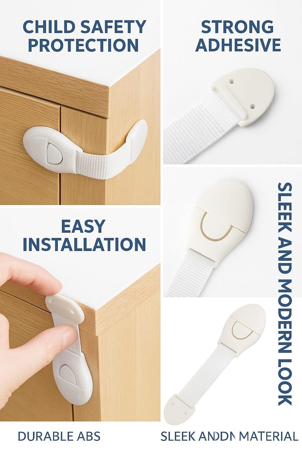 10 Pcs Child Safety Strap Locks